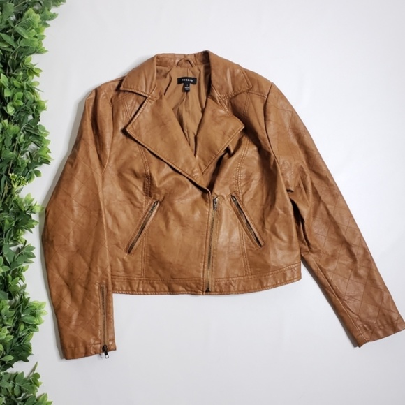 torrid Jackets & Blazers - TORRID Vegan Faux Leather Moto Jacket